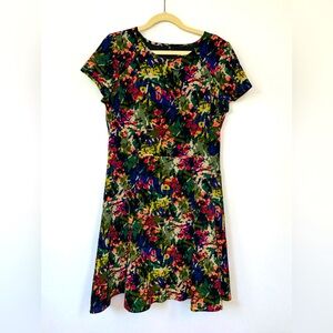 J.‎ Crew Multicolor Floral Mini Dress size 8 EUC